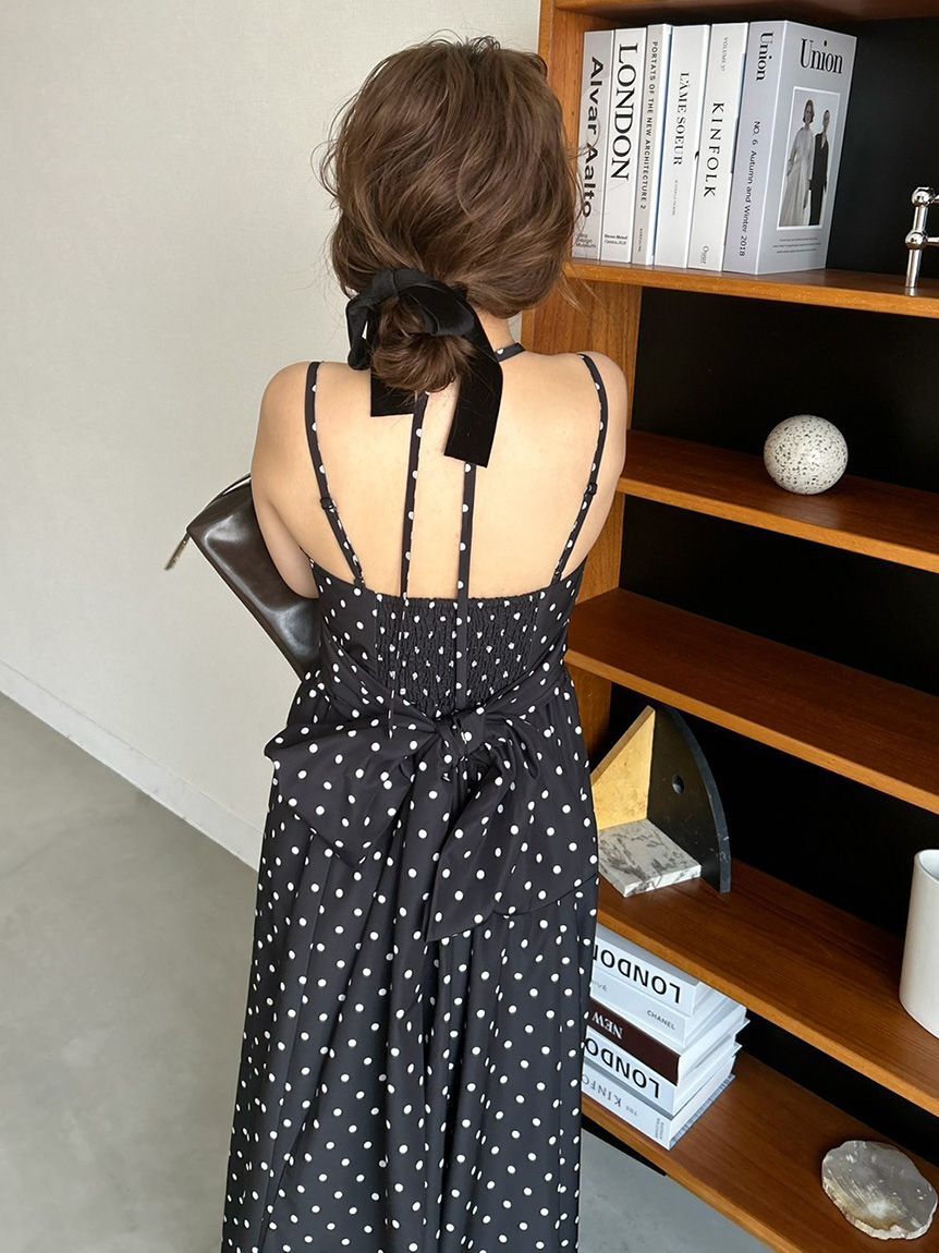 LILY BROWN「【WEB限定00サイズ】ボリュームリボン2wayワンピース」|ワンピース|