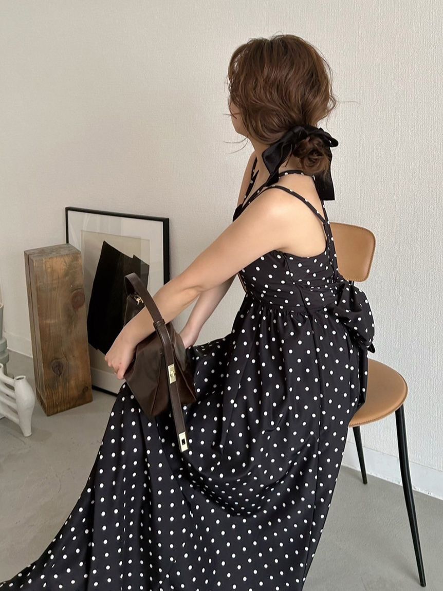 LILY BROWN「【WEB限定00サイズ】ボリュームリボン2wayワンピース」|ワンピース|