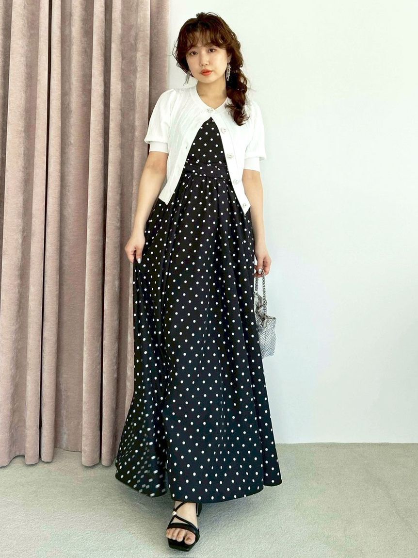 LILY BROWN「【WEB限定00サイズ】ボリュームリボン2wayワンピース」|ワンピース|