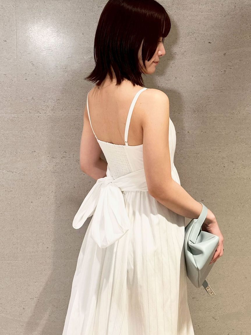 LILY BROWN「【WEB限定00サイズ】ボリュームリボン2wayワンピース」|ワンピース|