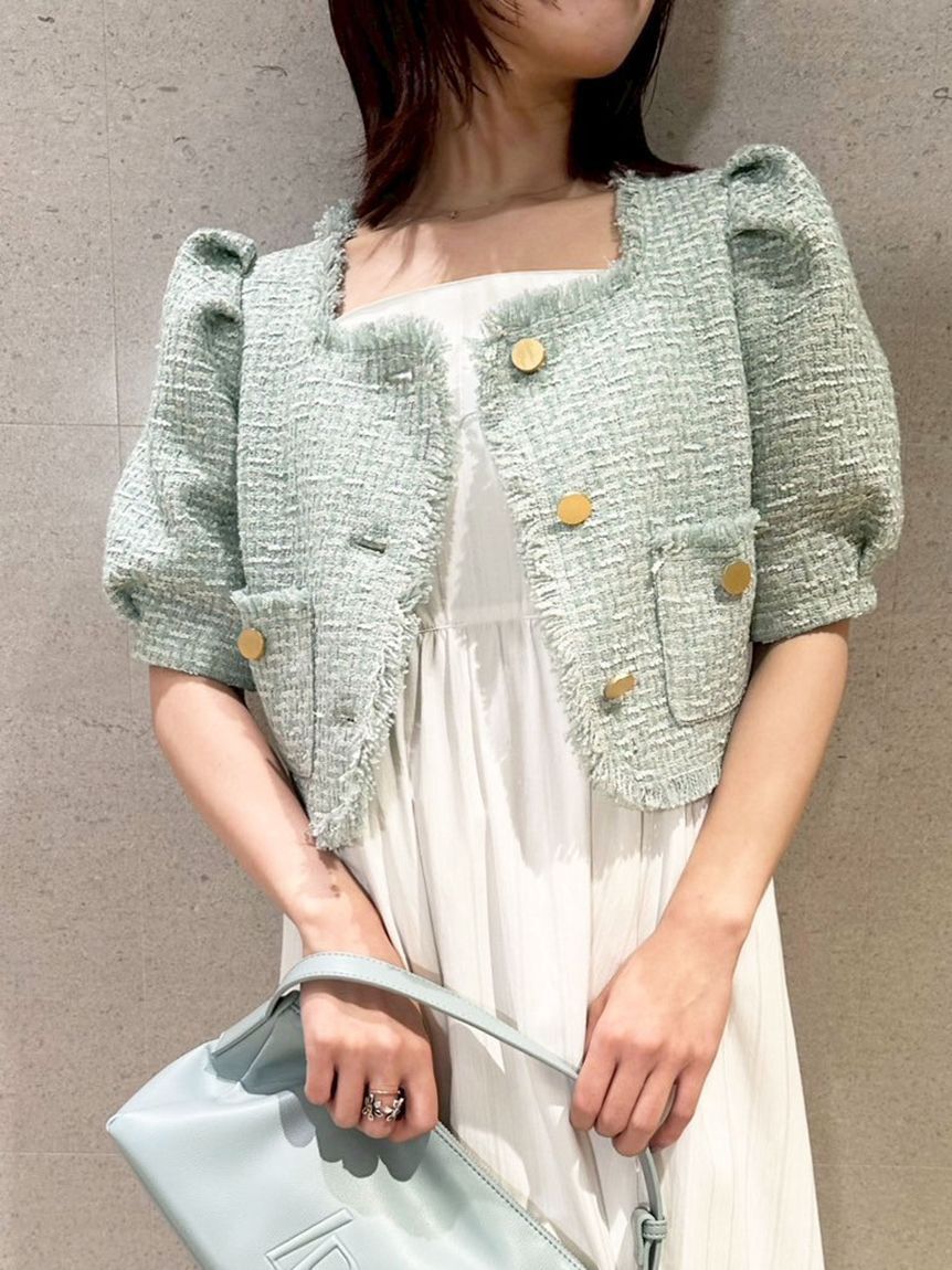 LILY BROWN「【WEB限定00サイズ】ボリュームリボン2wayワンピース」|ワンピース|