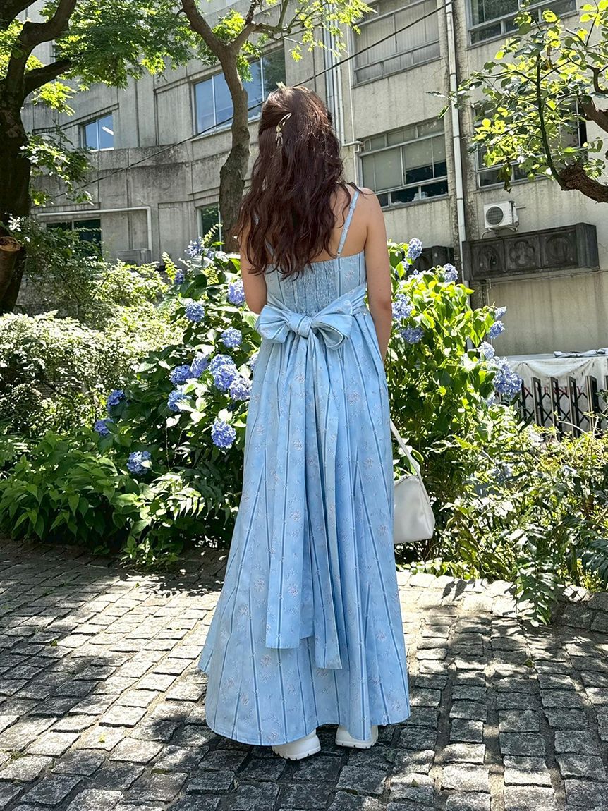 LILY BROWN「【WEB限定00サイズ】ボリュームリボン2wayワンピース」|ワンピース|