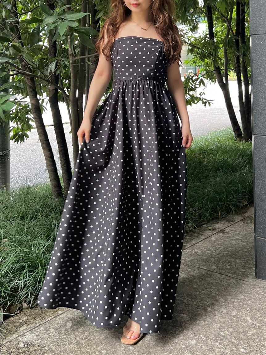 LILY BROWN「【WEB限定00サイズ】ボリュームリボン2wayワンピース」|ワンピース|