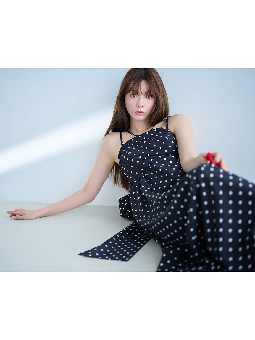 LILY BROWN「【WEB限定00サイズ】ボリュームリボン2wayワンピース」|ワンピース|