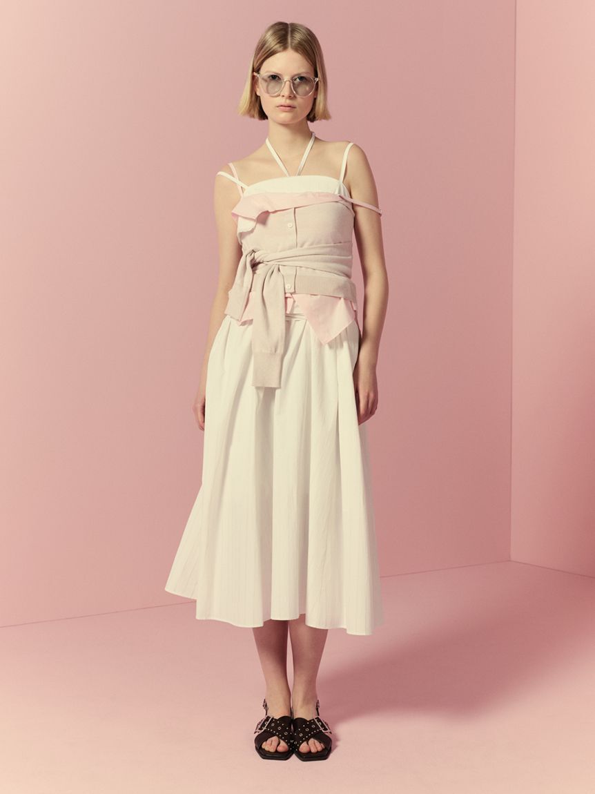 LILY BROWN「【WEB限定00サイズ】ボリュームリボン2wayワンピース」|ワンピース|