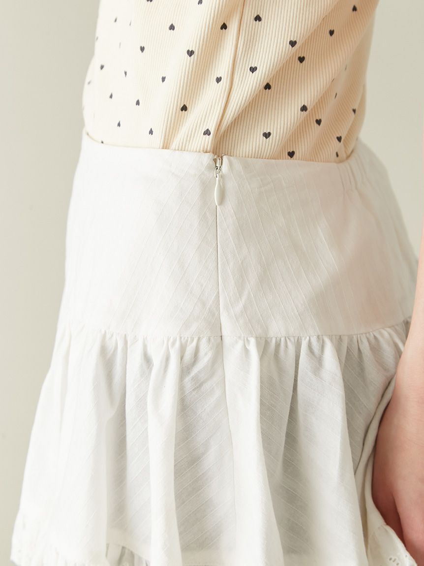 LILY BROWN「レイヤードフレアパンツ」|チノ|