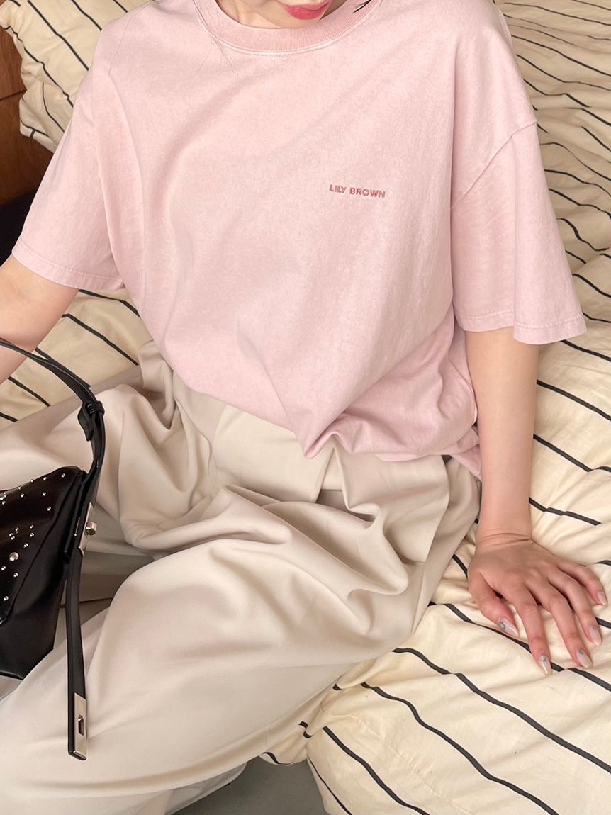 LILY BROWN「【限定カラー】バックプリントオーバーTシャツ」|Tシャツ・カットソー|