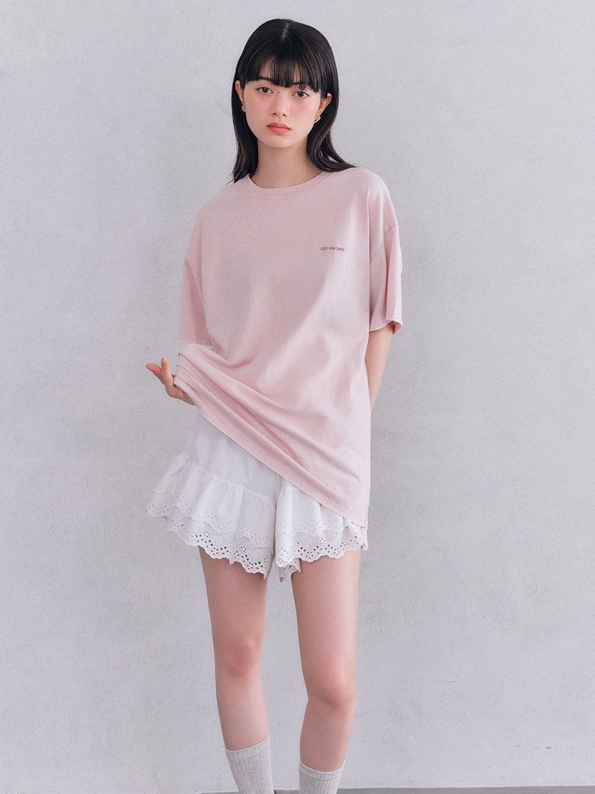 LILY BROWN「【限定カラー】バックプリントオーバーTシャツ」|Tシャツ・カットソー|