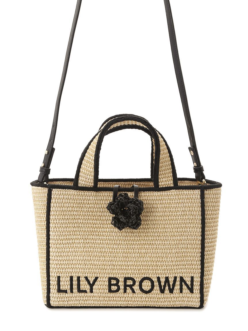 LILY BROWN「【限定カラー】【LILY BROWN&times;MARY QUANT】ジュートロゴトート」|トートバッグ|