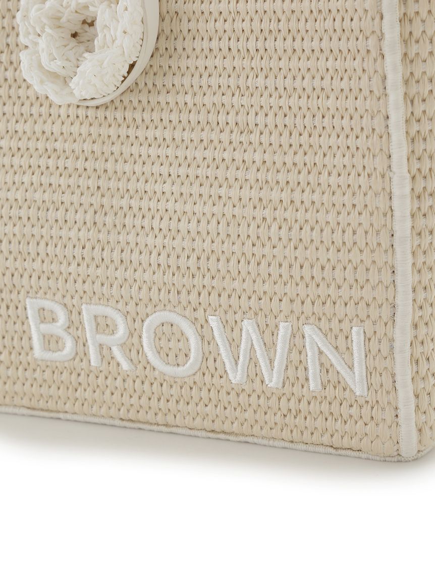 LILY BROWN「【限定カラー】【LILY BROWN&times;MARY QUANT】ジュートロゴトート」|トートバッグ|