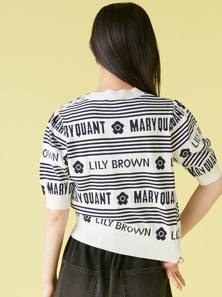 LILY BROWN「【WEB限定カラー】【LILY BROWN&times;MARY QUANT】ジャガードニットトップス」|ニット・セーター|