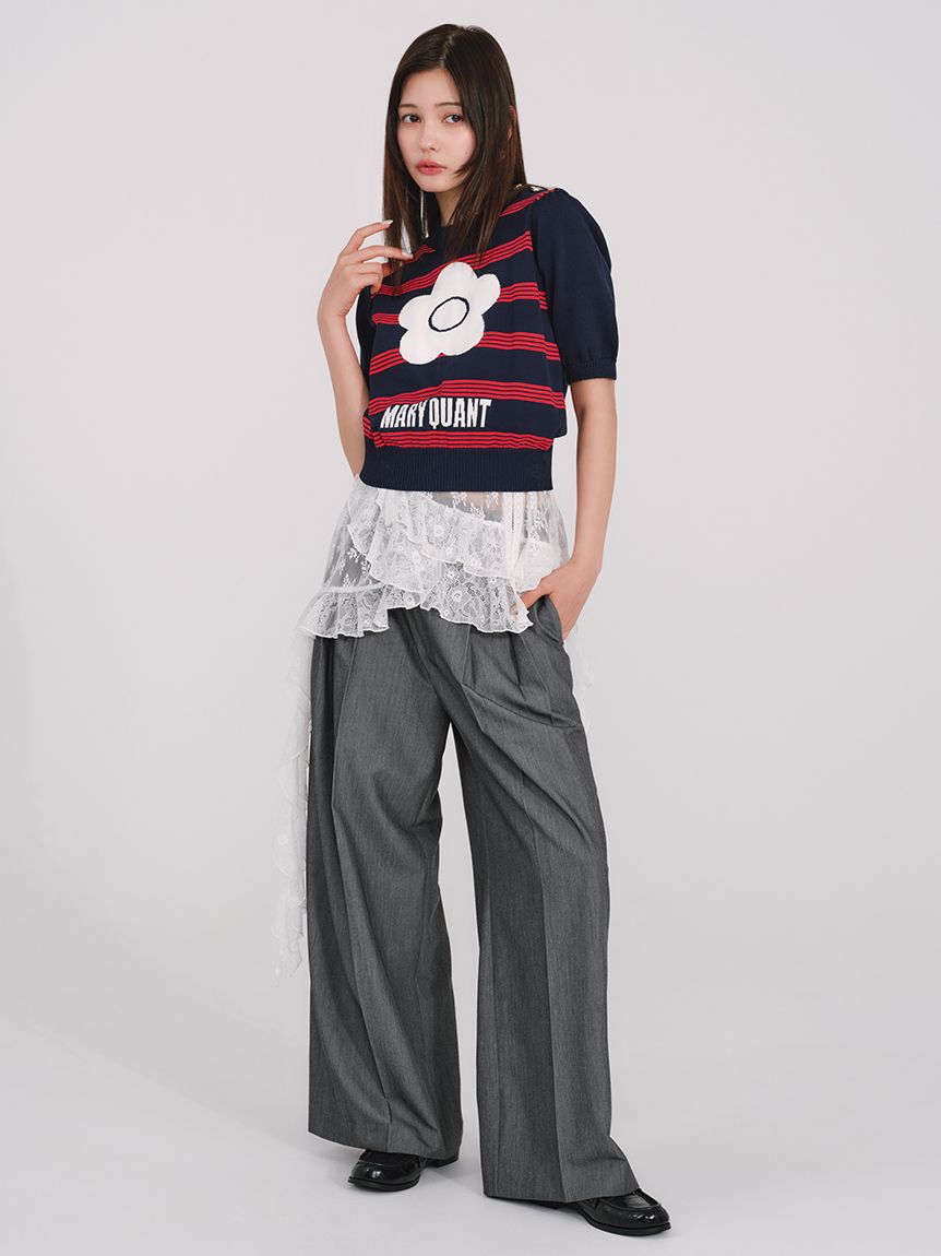 LILY BROWN「【WEB限定カラー】【LILY BROWN&times;MARY QUANT】ジャガードニットトップス」|ニット・セーター|