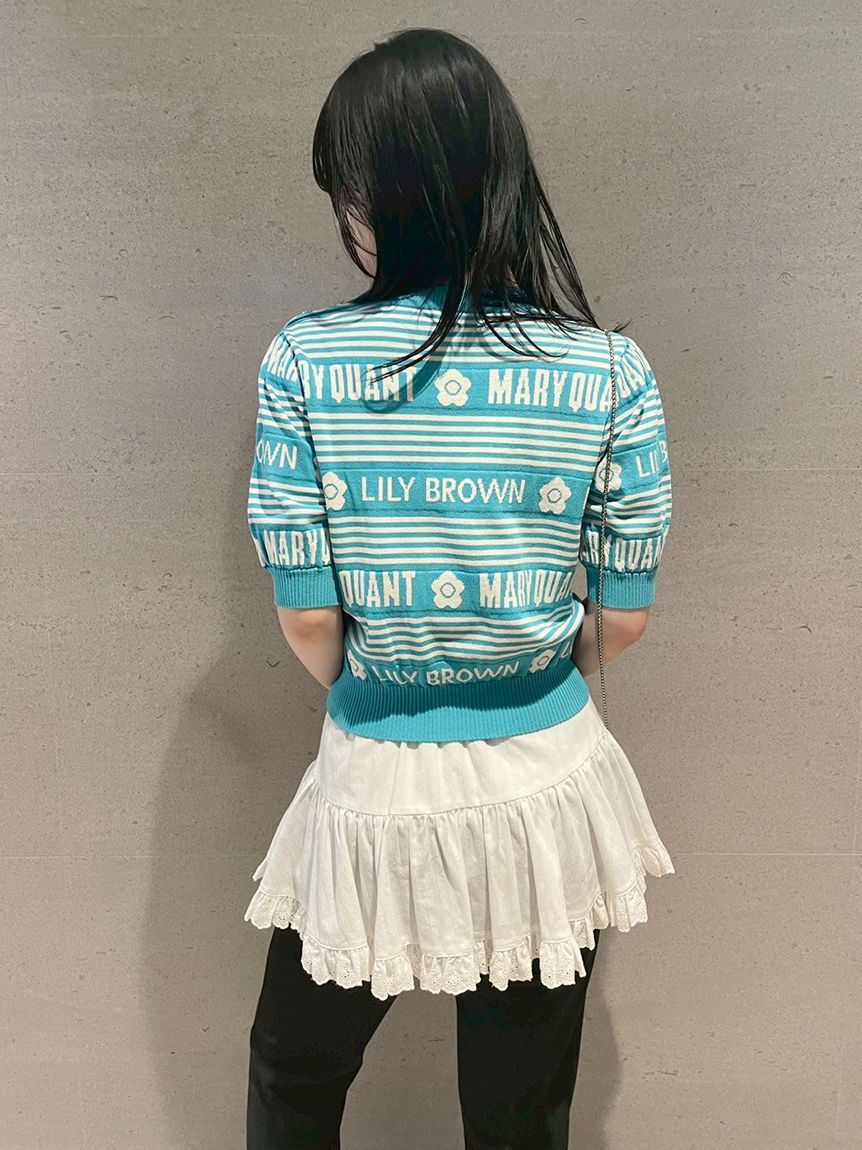 LILY BROWN「【WEB限定カラー】【LILY BROWN&times;MARY QUANT】ジャガードニットトップス」|ニット・セーター|