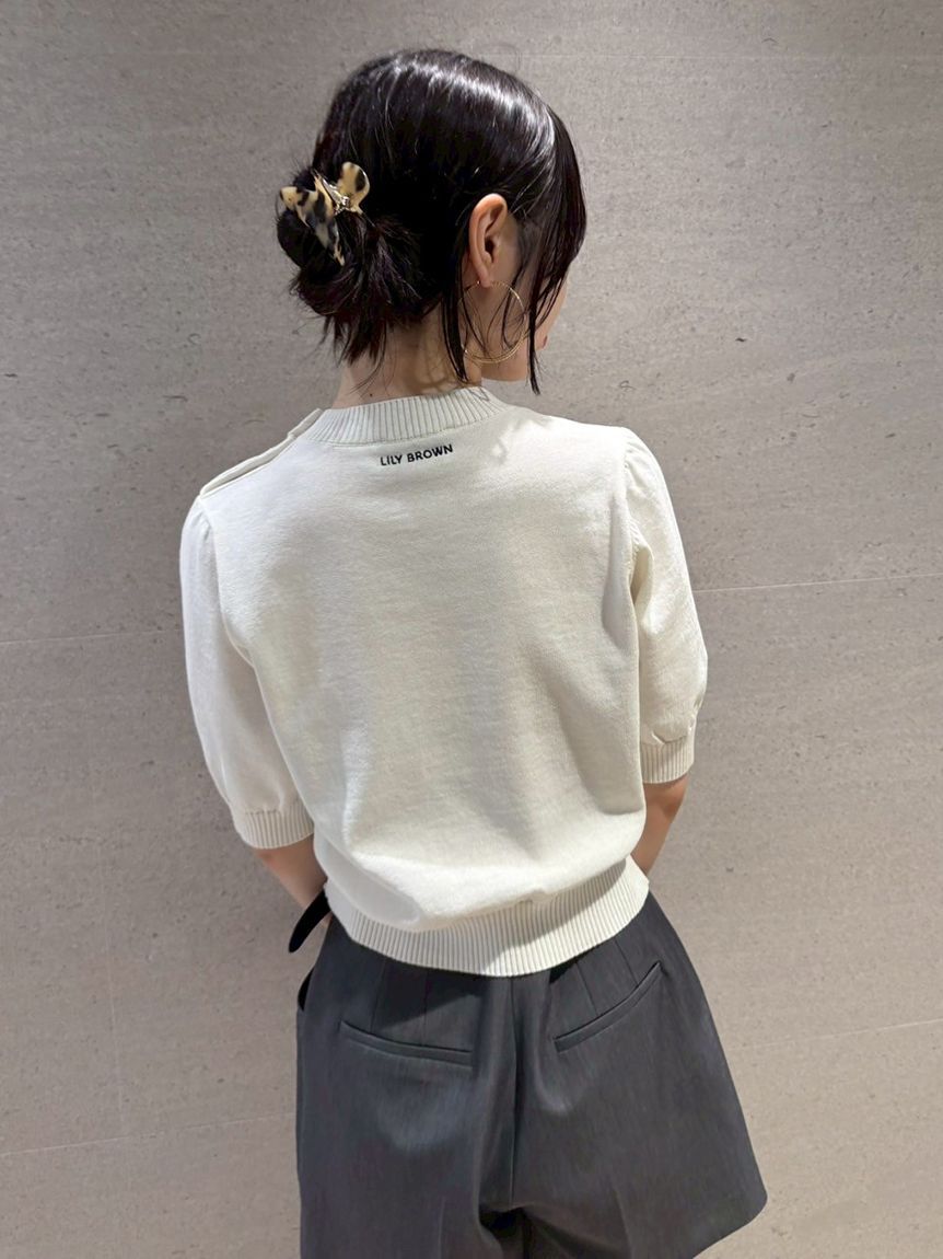 LILY BROWN「【WEB限定カラー】【LILY BROWN&times;MARY QUANT】ジャガードニットトップス」|ニット・セーター|