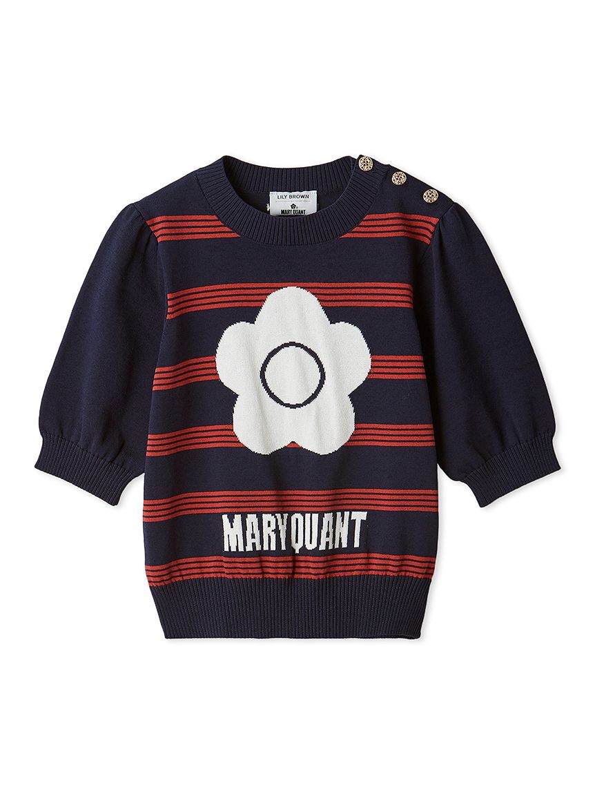 LILY BROWN「【WEB限定カラー】【LILY BROWN&times;MARY QUANT】ジャガードニットトップス」|ニット・セーター|