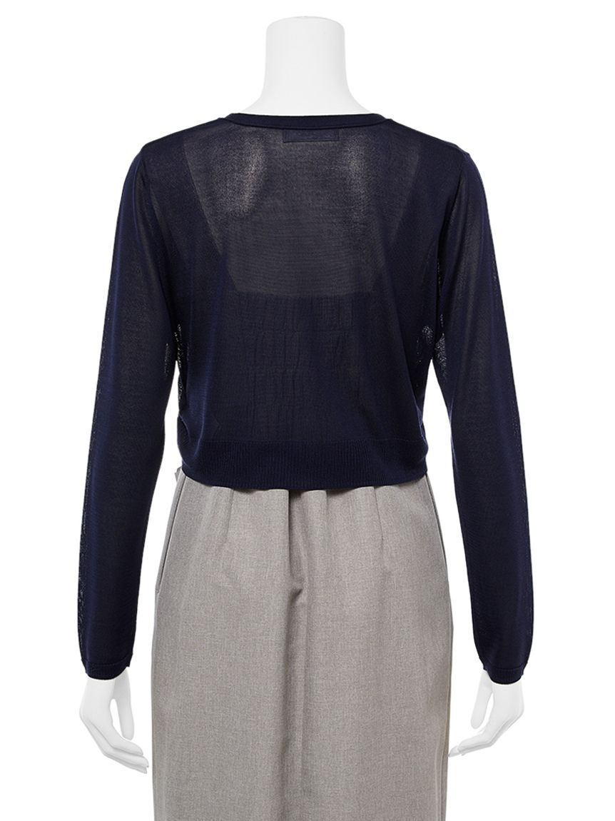 CELFORD「ロングスリーブシアーカーディガン」|カーディガン|