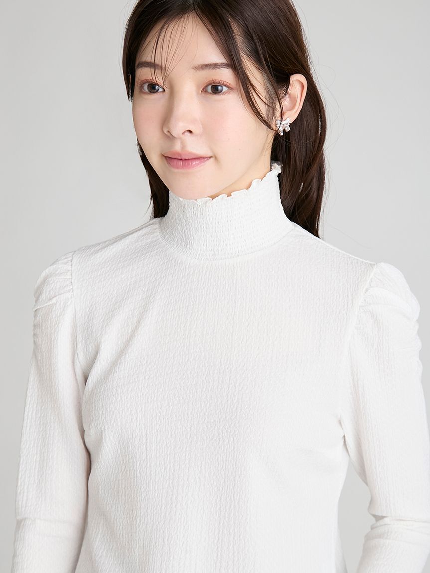 CELFORD「シャーリングカットソートップス」|Tシャツ・カットソー|