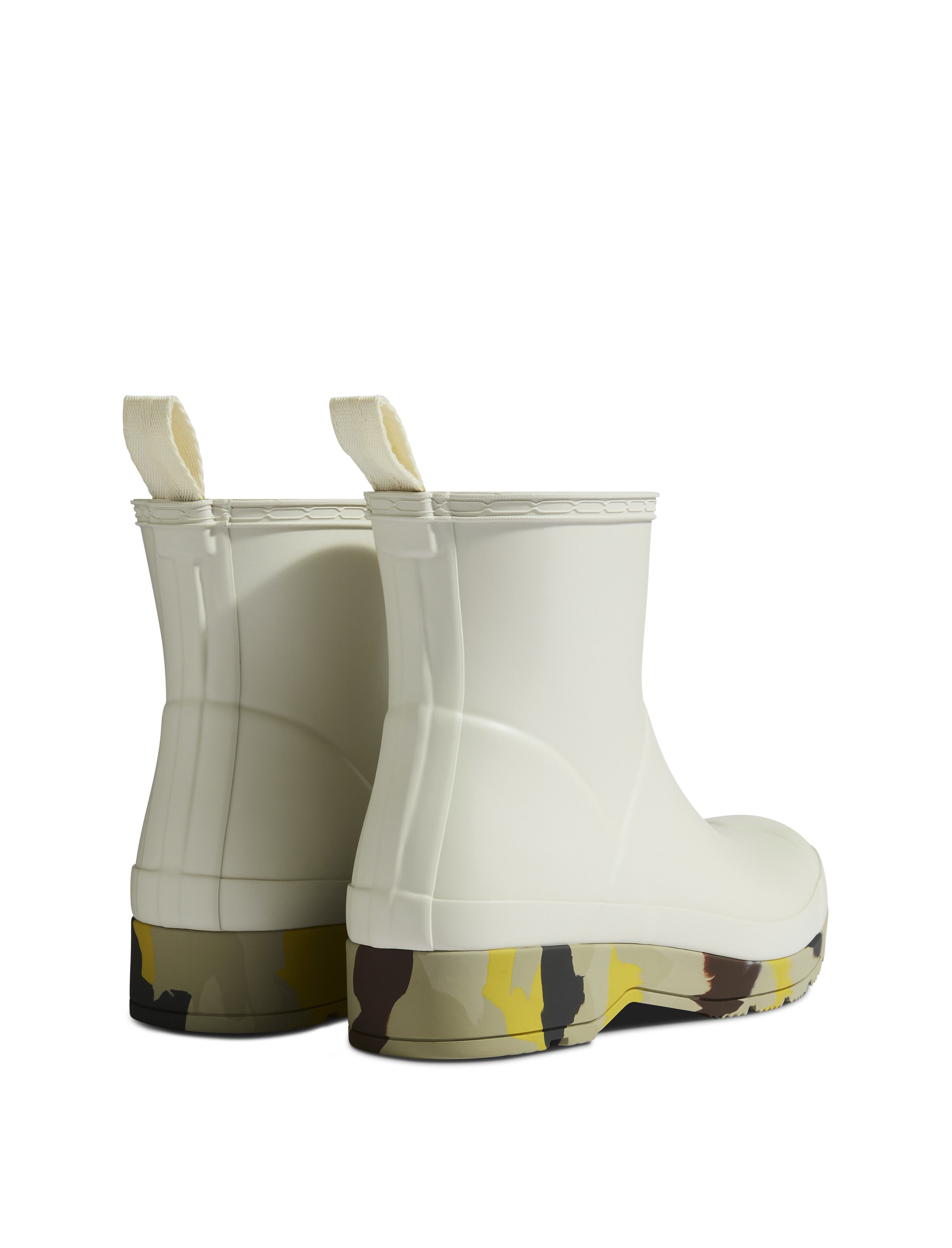 HUNTER「レディース プレイショート カモフラージュ ソールブーツ」|レインシューズ|