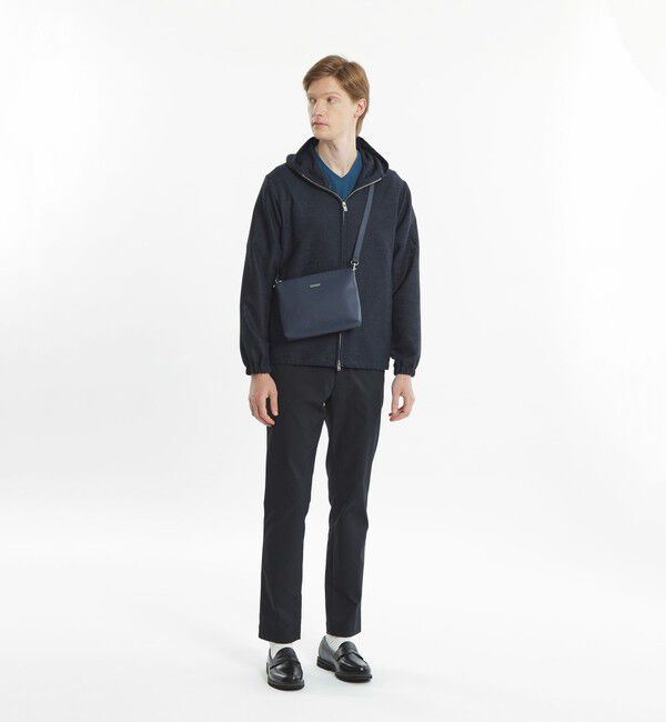MACKINTOSH PHILOSOPHY「テーラードジャージー フーデッドパーカー ウール混カラミ織り」|ブルゾン・スタジャン|