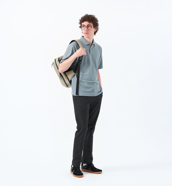 MACKINTOSH PHILOSOPHY「パイル調ドライミックス スキッパーポロ」|ポロシャツ|