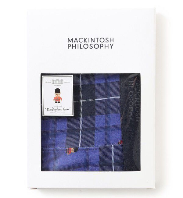 MACKINTOSH PHILOSOPHY「バッキンガムベア＆チェック ボクサーパンツ」|その他|ブルー