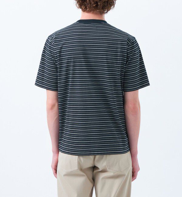 MACKINTOSH PHILOSOPHY「バッキンガムベア ランダムボーダー ワンポイントTシャツ」|Tシャツ・カットソー|