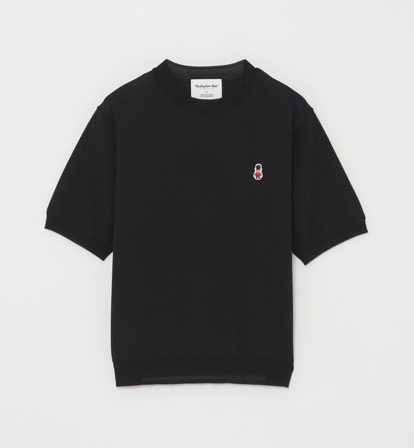 MACKINTOSH PHILOSOPHY「【WEB&一部店舗限定】バッキンガムベア ハーフスリーブニット」|ニット・セーター|ブラック