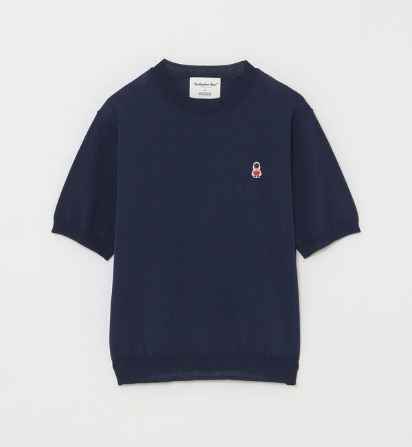 MACKINTOSH PHILOSOPHY「【WEB&一部店舗限定】バッキンガムベア ハーフスリーブニット」|ニット・セーター|ネイビー