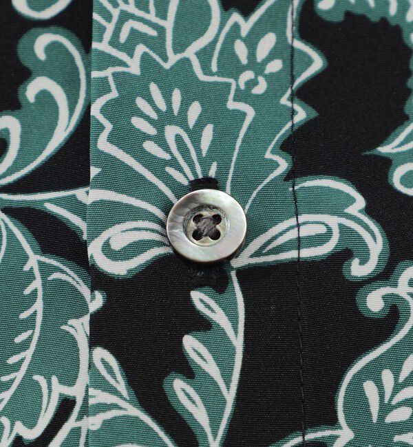  「ドローイングフラワープリントハーフスリーブシャツ」|シャツ・ブラウス|