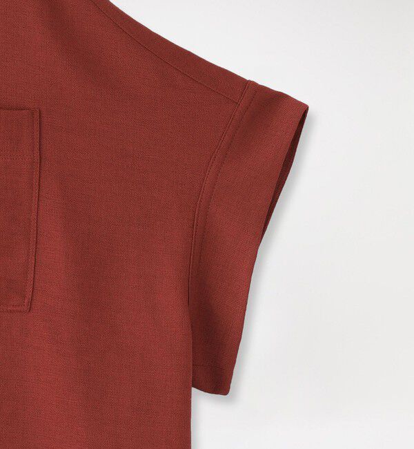  「エージングドビーハーフジップブラウス」|シャツ・ブラウス|