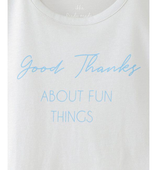 ikka kids「【キッズ】【冷感】袖リボンTシャツ（100~160cm）」|Tシャツ・カットソー|