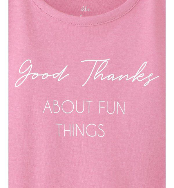 ikka kids「【キッズ】【冷感】袖リボンTシャツ（100~160cm）」|Tシャツ・カットソー|