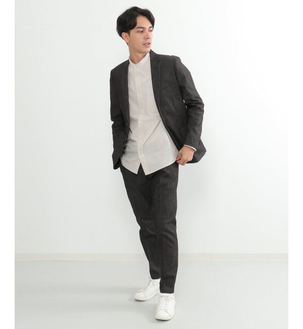 IKKA LOUNGE「デニムライクテーラードジャケット」|テーラードジャケット|