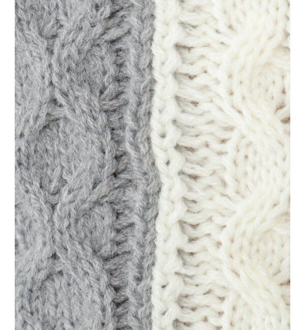 ikka「ブロック切り替えニット」|プルオーバー|