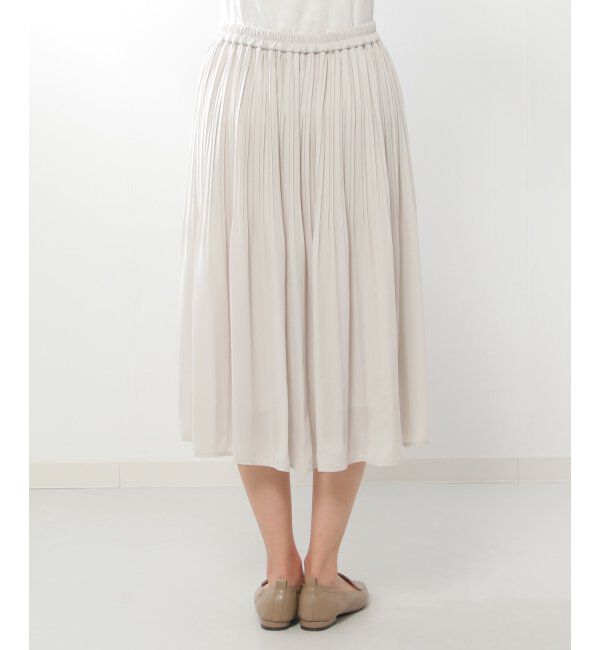 IKKA LOUNGE「シフォンプリーツスカート」|スカート|