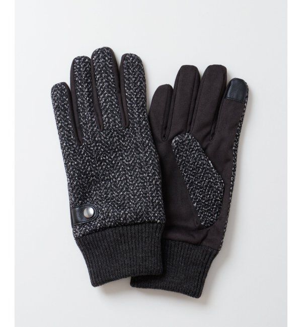 ikka「リブ編みグローブ」|手袋|グレイ