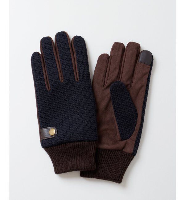 ikka「リブ編みグローブ」|手袋|