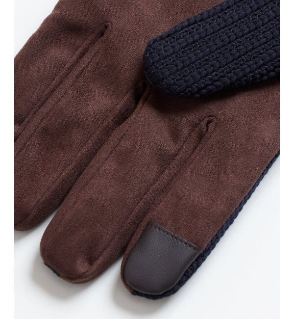 ikka「リブ編みグローブ」|手袋|