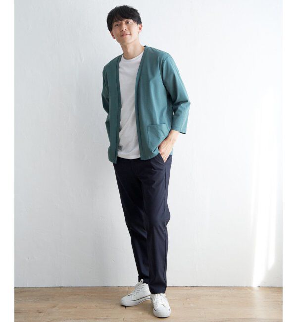 ikka「【接触冷感／抗菌防臭】GOKU楽 セイケツ8分カーディガン」|カーディガン|