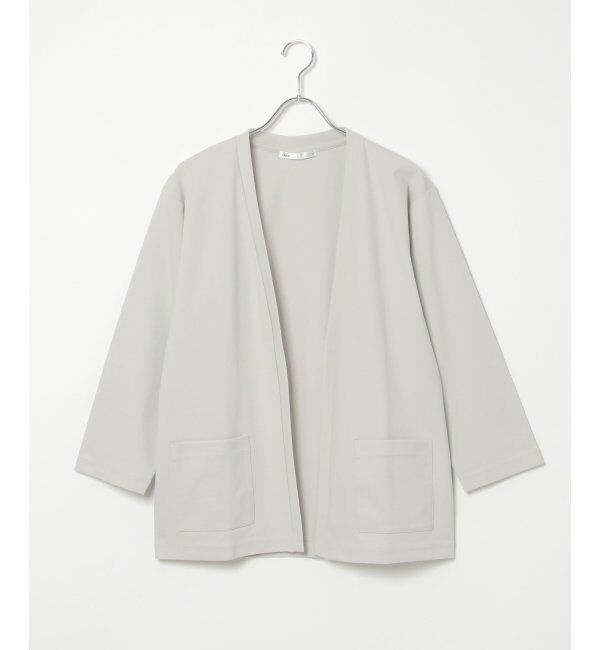 ikka「【接触冷感／抗菌防臭】GOKU楽 セイケツ8分カーディガン」|カーディガン|