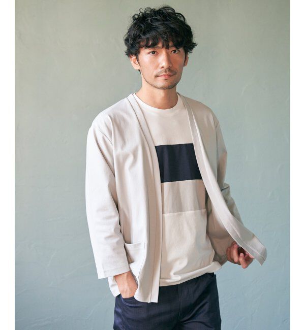 ikka「【接触冷感／抗菌防臭】GOKU楽 セイケツ8分カーディガン」|カーディガン|