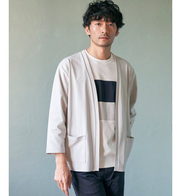 ikka「【接触冷感／抗菌防臭】GOKU楽 セイケツ8分カーディガン」|カーディガン|