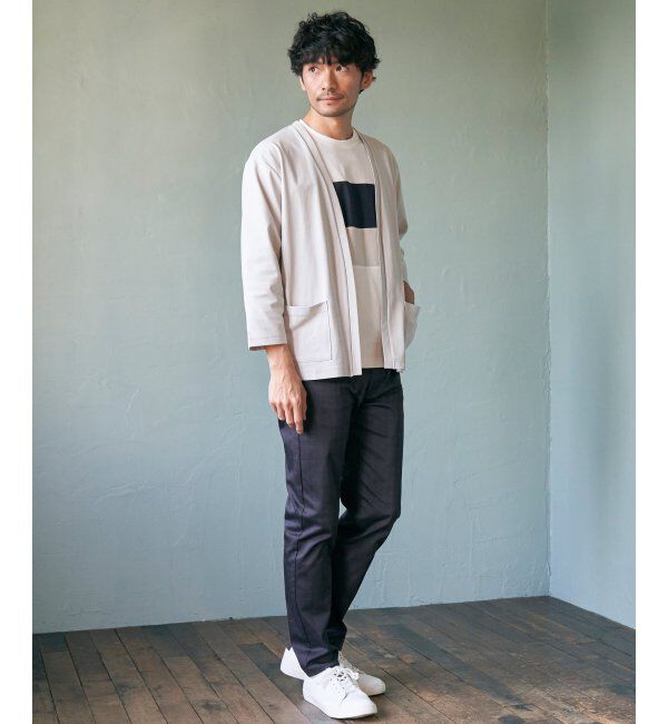 ikka「【接触冷感／抗菌防臭】GOKU楽 セイケツ8分カーディガン」|カーディガン|