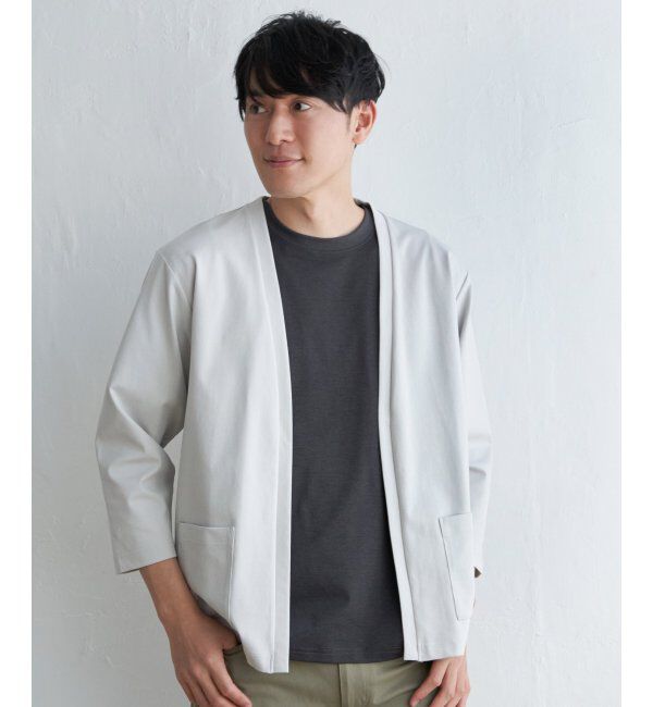 ikka「【接触冷感／抗菌防臭】GOKU楽 セイケツ8分カーディガン」|カーディガン|