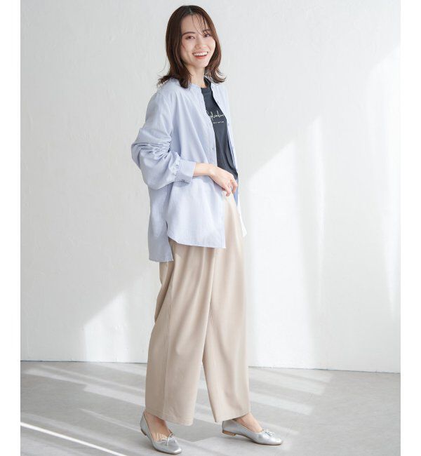 ikka「ロゴフォトプリントロンT」|Tシャツ・カットソー|