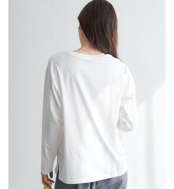 ikka「ロゴフォトプリントロンT」|Tシャツ・カットソー|