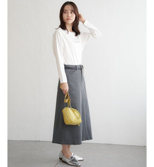 ikka「ロゴフォトプリントロンT」|Tシャツ・カットソー|