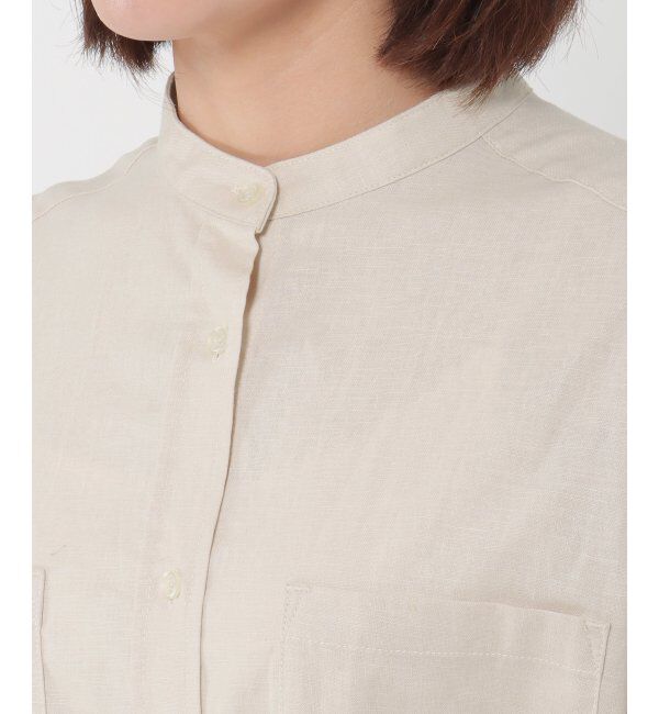 Lbc with Life「お手入れ簡単リネンシャツワンピ」|ワンピース|