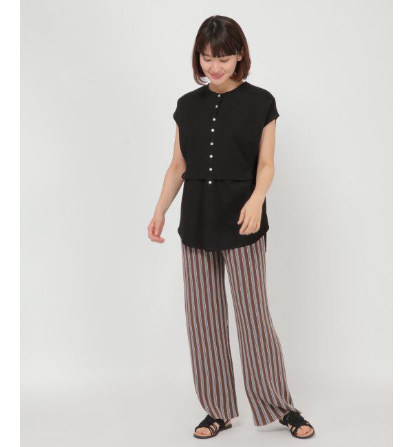 Lbc with Life「ニットストライプパンツ」|その他|