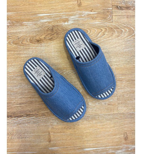 Lbc with Life「3Dコンフォートデニムスリッパ」|ルームシューズ|